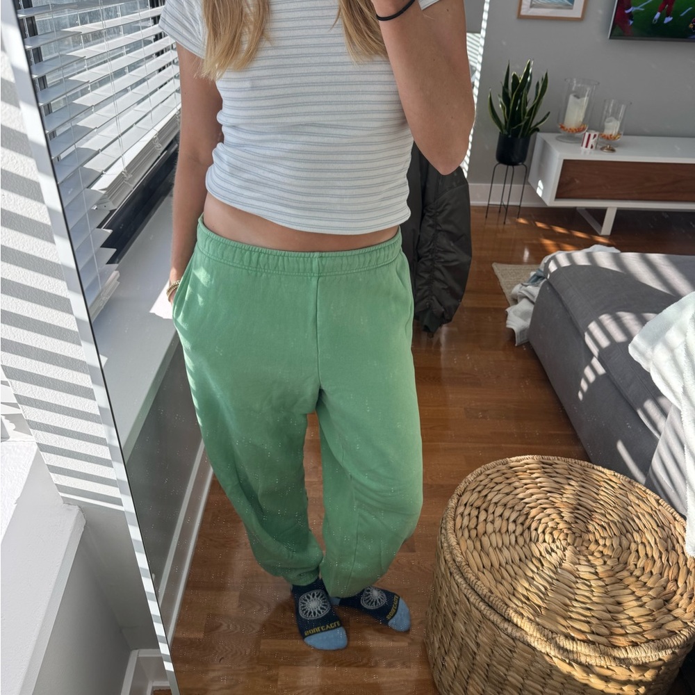 Aritzia TNA Mint Green Sweatpants